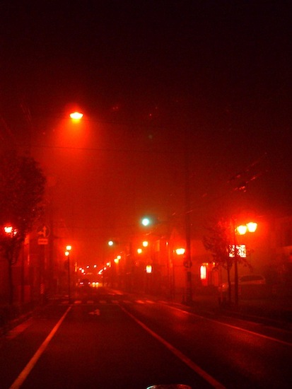 霧の道路